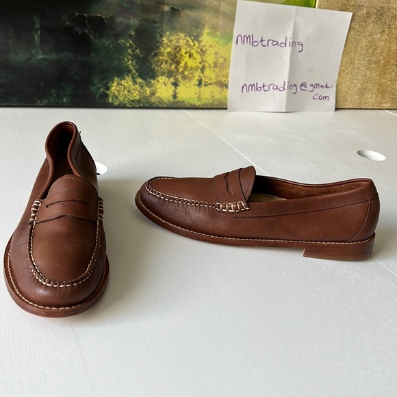 🇺🇸Weekjuns G.H. Bass & co handcrafted size 9.5M brown leather classic moccasins - Picture 7 of 16